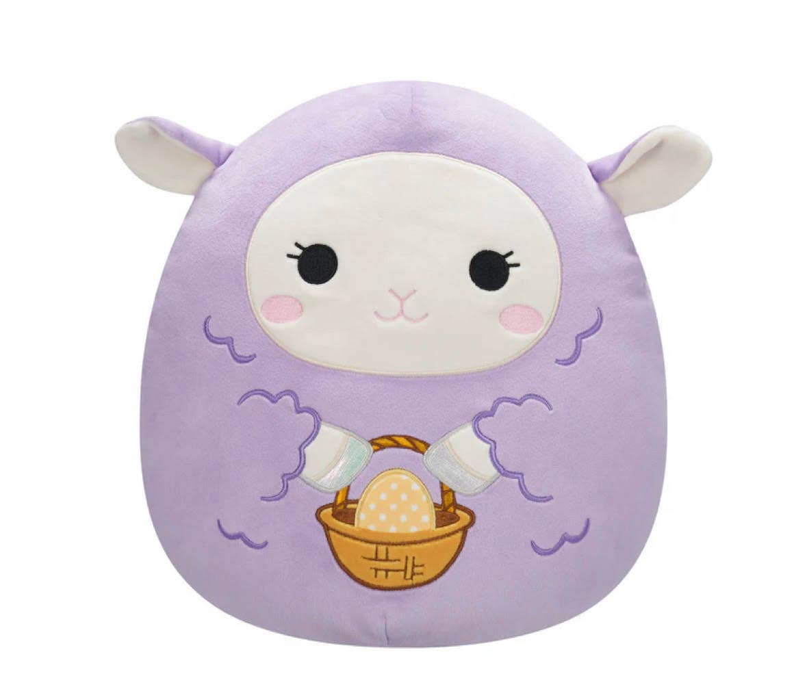 Squishmallow Easter Plush Toy 5" Beatrice Lamb w/Basket