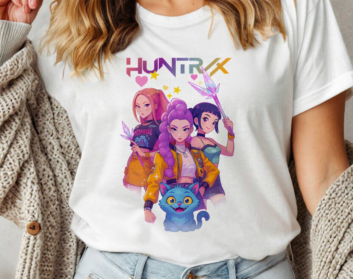 Huntrix Band Kpop Saja Inspired Canvas T-Shirt