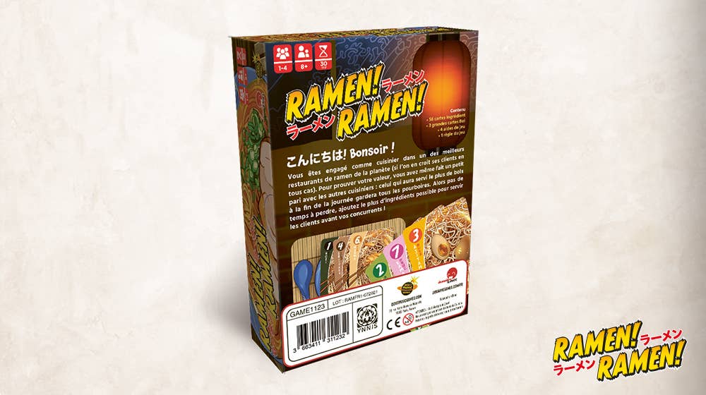 6-Pack Display Ramen! Ramen! - Boardgame