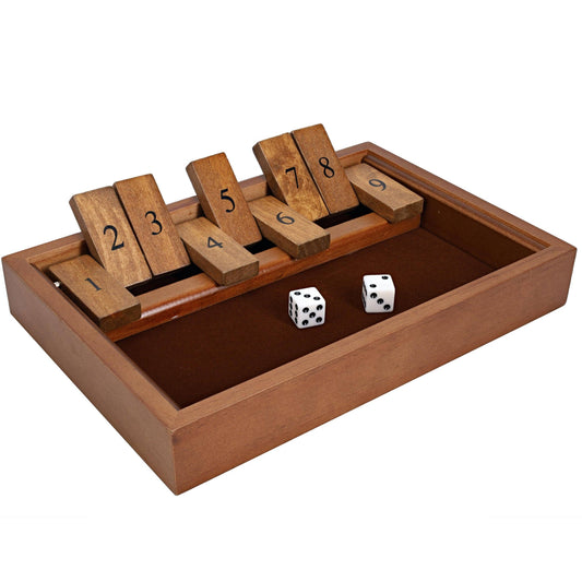 9 Number Shut the Box Board Game, 11 in.
