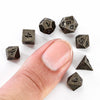 Unseelie Mini Metal RPG Dice Set  - Ancient Bronze