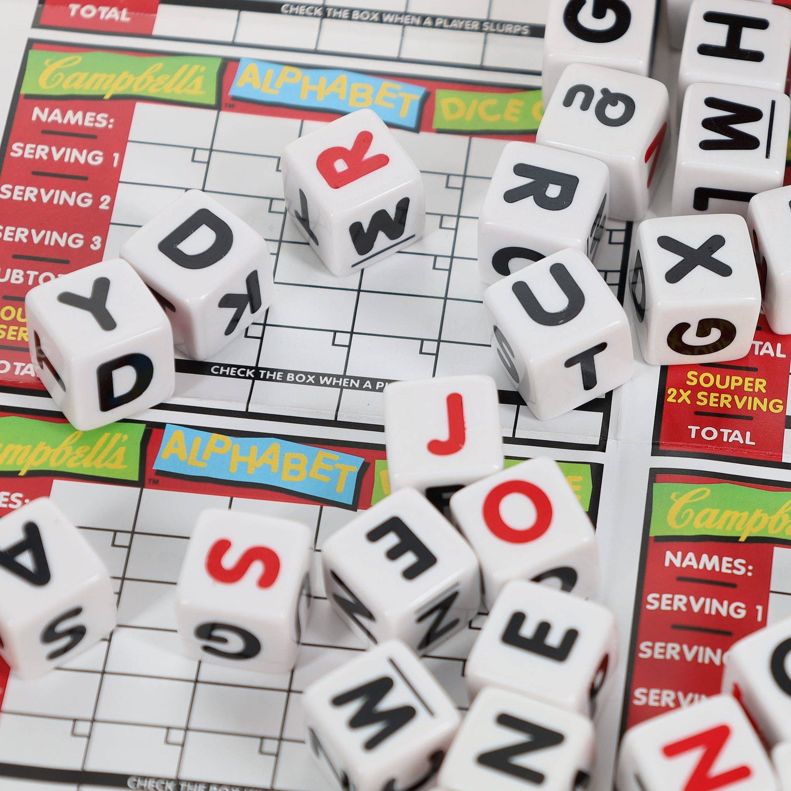 Campbell's Alphabet Dice Word Game