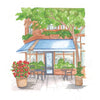 Cozy Cafés Watercolor Workbook by Nya Wolfe