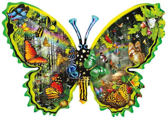 Butterfly Migration SHAPED Puzzle