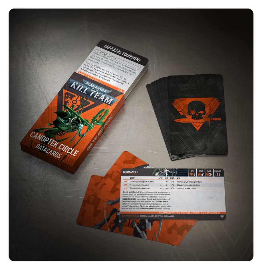 Kill Team: Canoptek Circle – Datacards