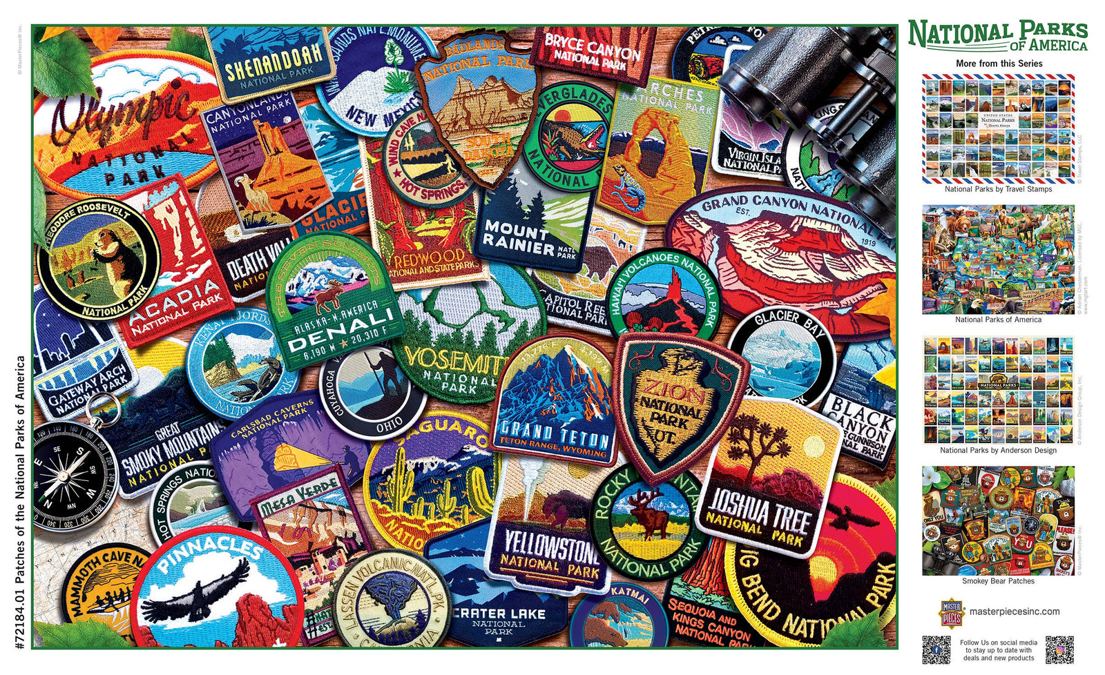 Patches of the National Parks 1000 Piece Puzzle