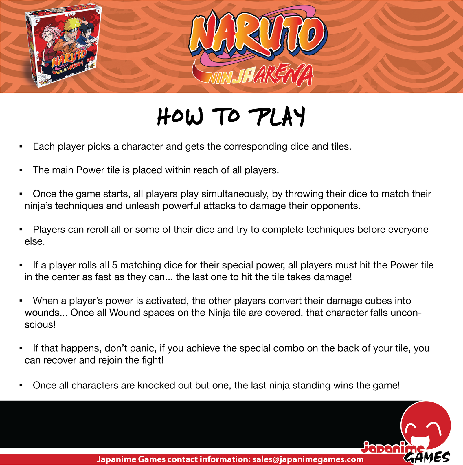 Naruto Ninja Arena - NEW FORMAT! - Boardgame
