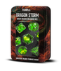Dragon Storm Inclusion Resin Dice Set: Green Dragon