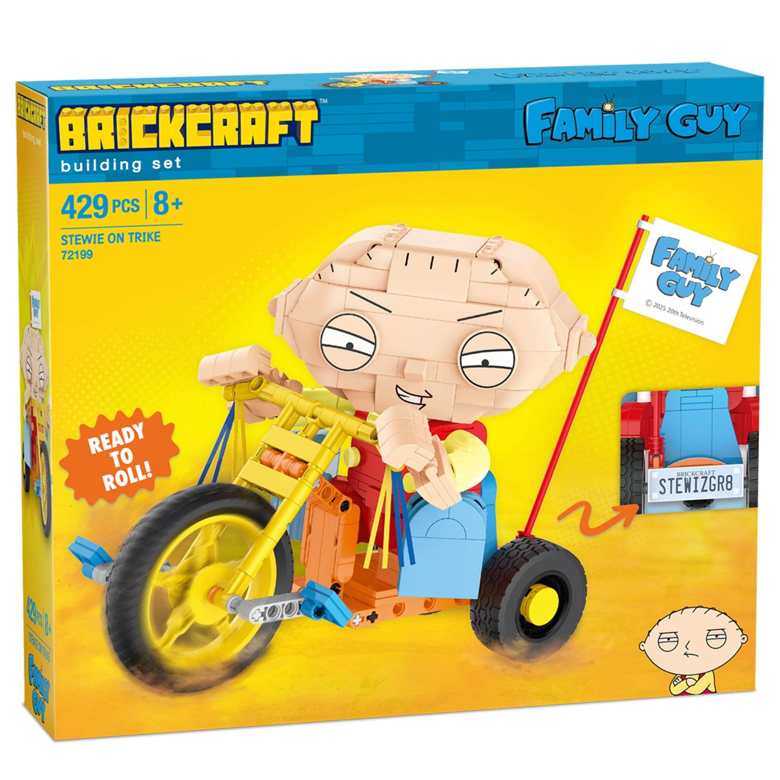 Family Guy Stewie on Trike Brick Building Set
