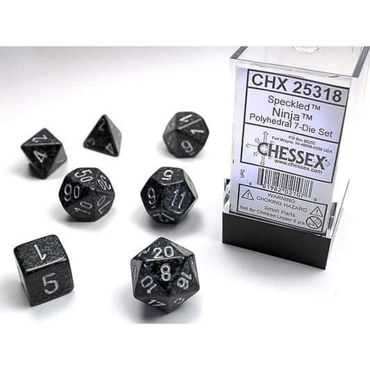 7-Die Set Speckled: Ninja