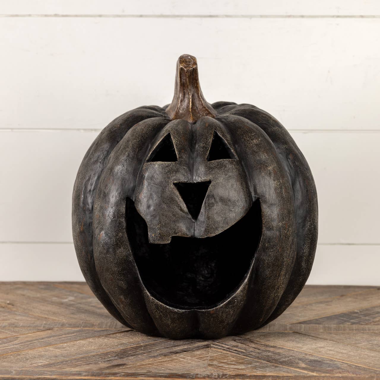 15" BLACK BIG MOUTH PUMPKIN