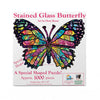 Stained Glass Butterfly SHAPED Puzzle