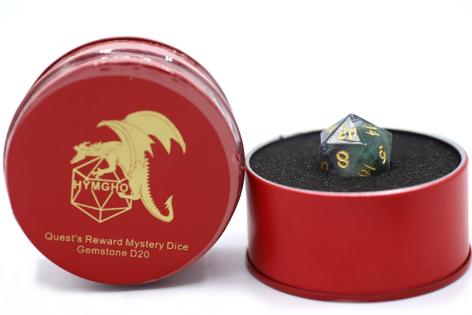 Quest's Reward Mystery Dice - Gemstone D20s