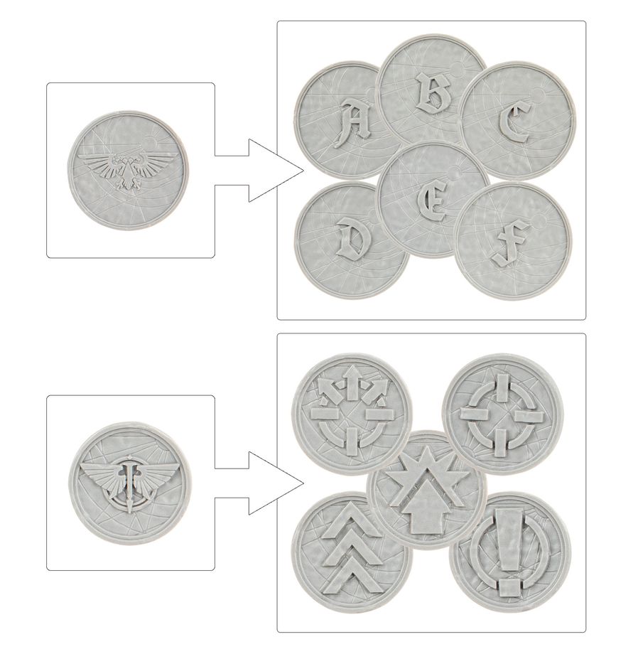 Legions Imperialis: Order Tokens and Objective Markers