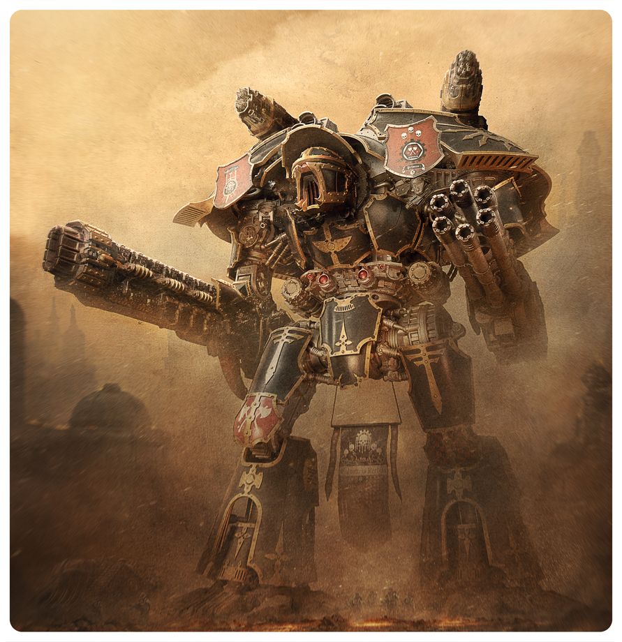 Legions Imperialis: Warlord Titan with Volkite Destructor and Macro-Gatling Blaster