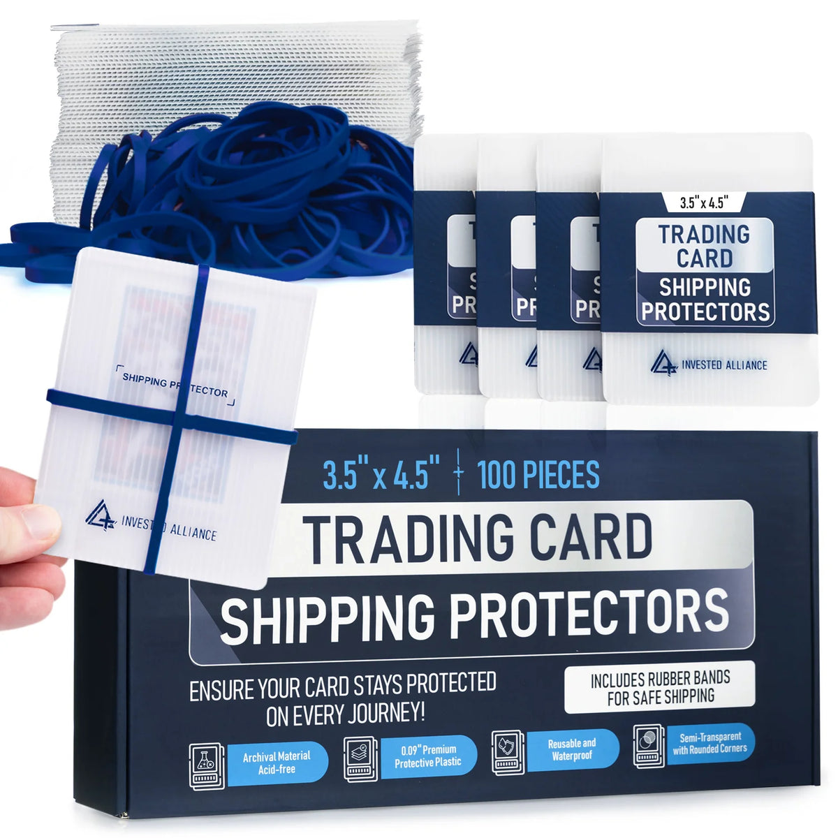 Trading Card Shipping Protector 3.5x4.5 100 Pack