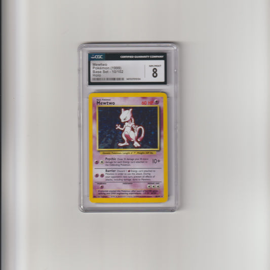Mewtwo Base Set Holo #10 - GCG 8