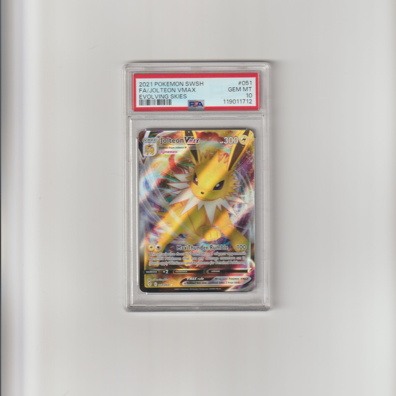 Jolteon VMAX #51 - PSA - 10