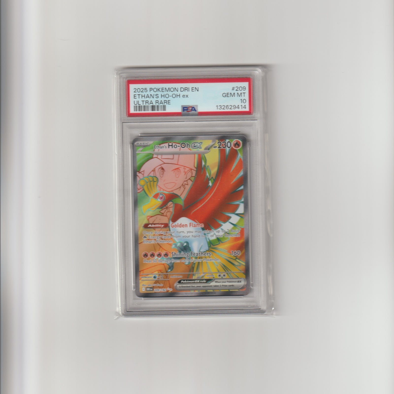 Ethan's Ho-Oh Ex #209 - PSA 10