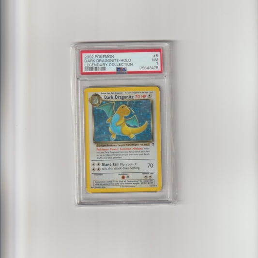 Dark Dragonite-Holo #5 - PSA 7