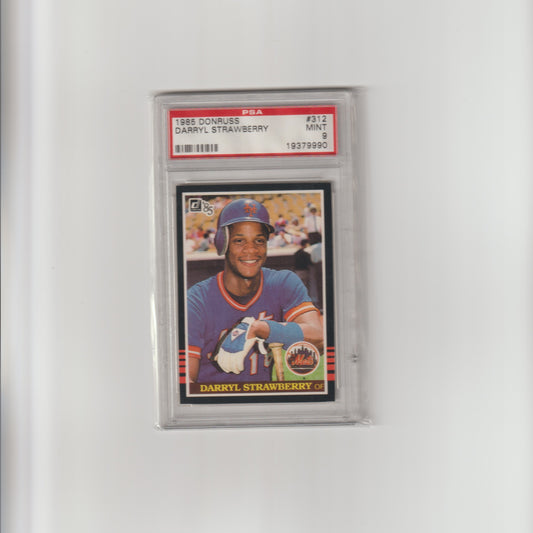 Darryl Strawberry 1985 Donruss #312 - PSA 9