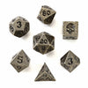 Unseelie Mini Metal RPG Dice Set  - Ancient Bronze