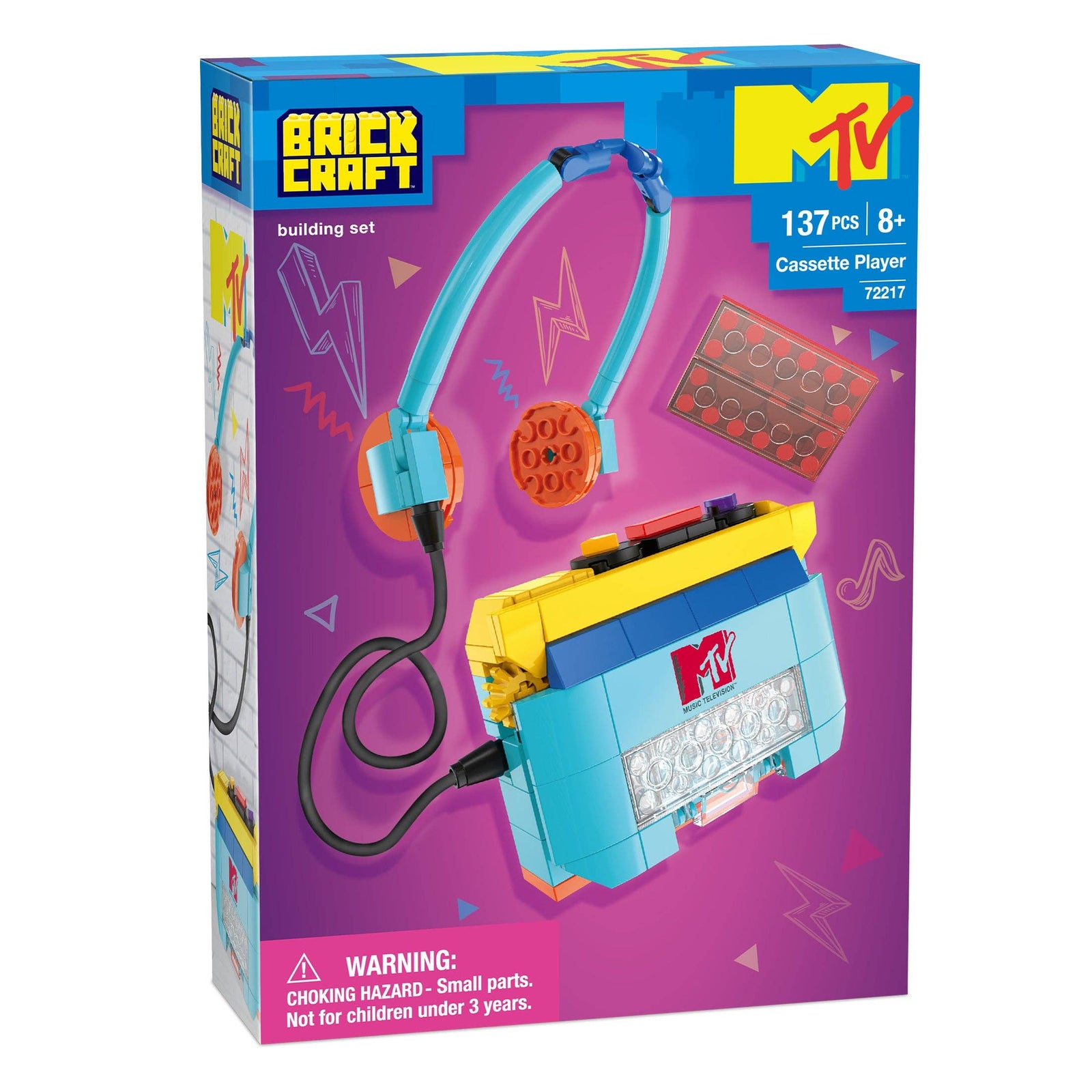 MTV Cassette Player Brick Building Set