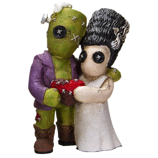 13557 Frankenstein and Bride Decorative Figurine