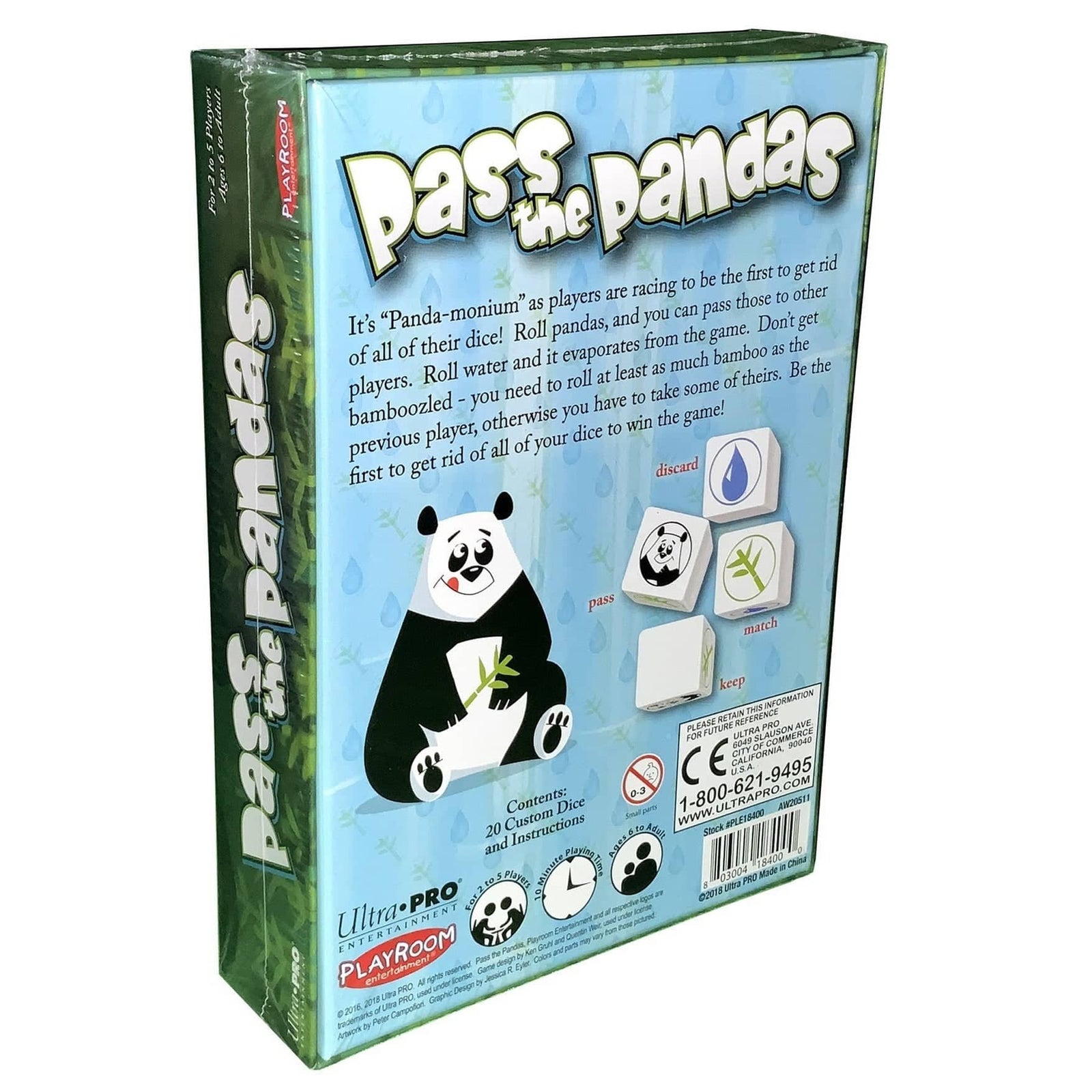 Pass the Pandas Animal Dice Toy Family Party Board Game