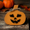 Halloween Wood Pumpkins with Faces - Fall decor