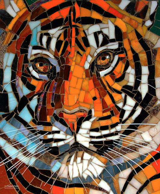 Stained Glass Tiger 1000 Puzzle