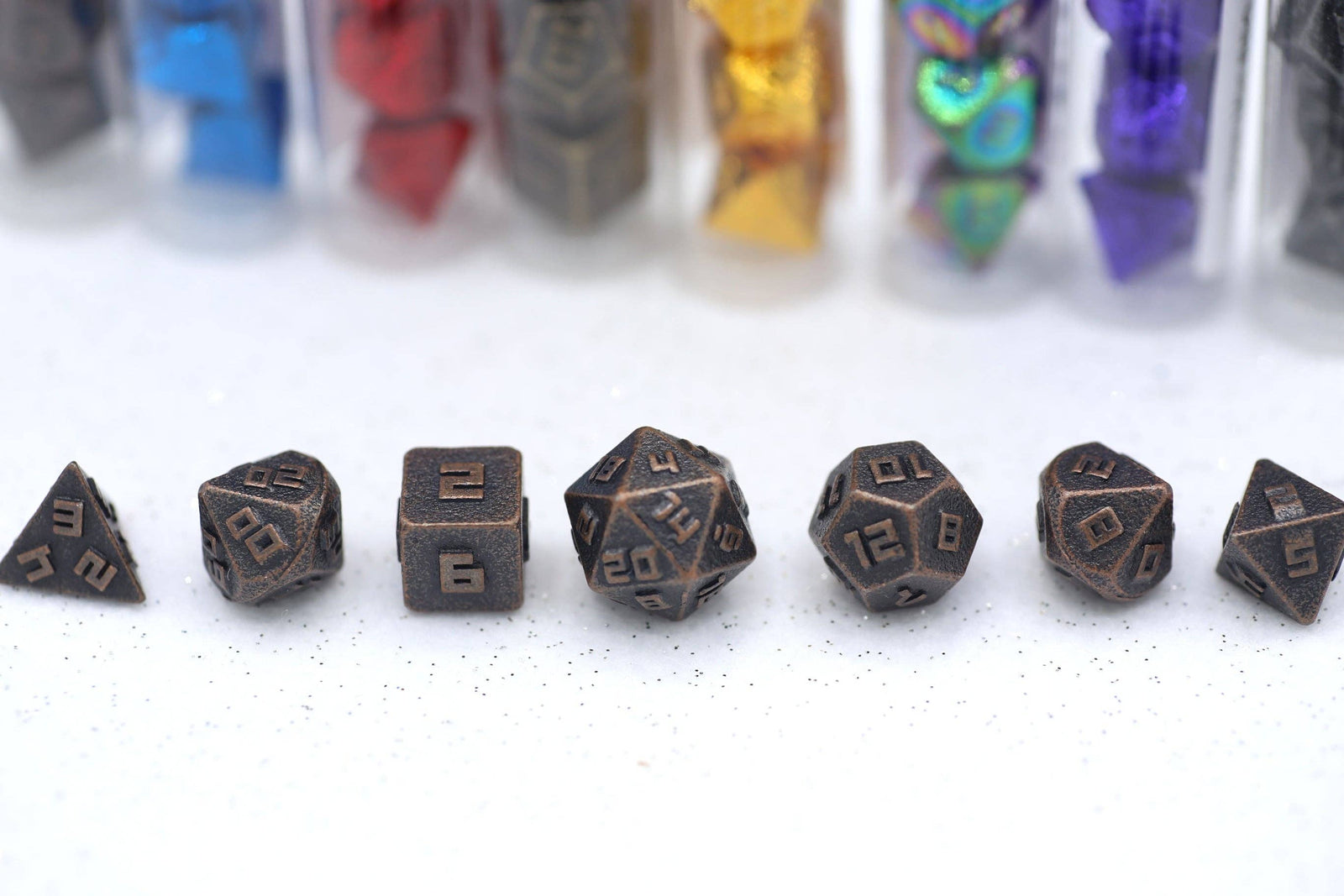 10MM Mini RPG Dice Set - Ancient Copper