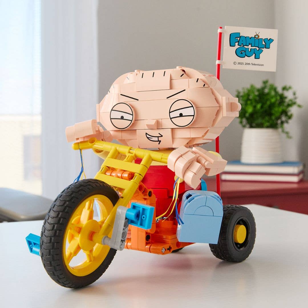 Family Guy Stewie on Trike Brick Building Set