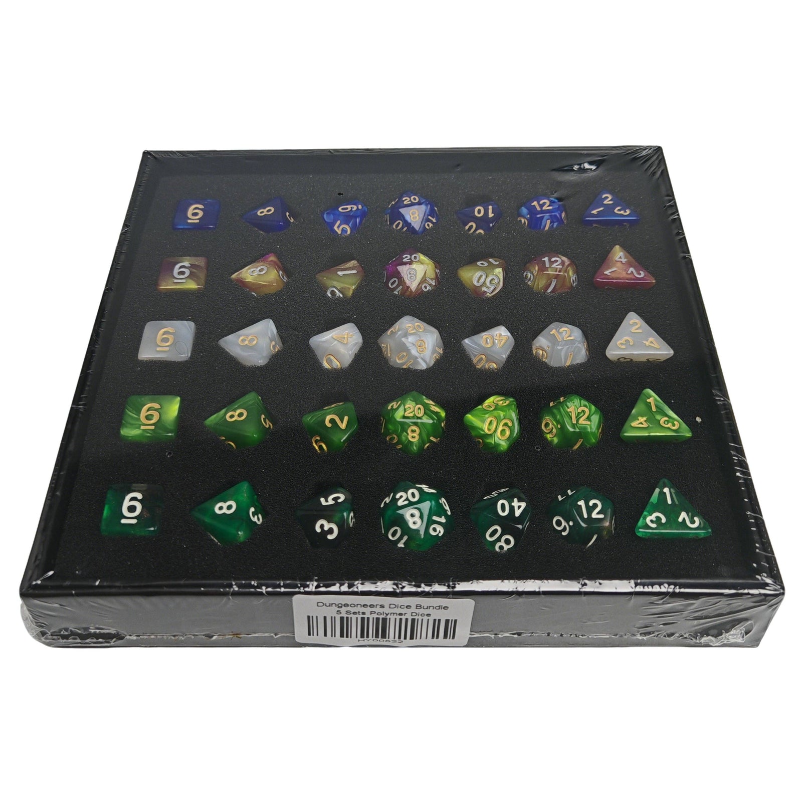 Dungeoneer's Dice Bundle - 5 full sets of Polymer Dice