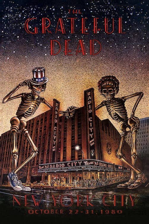 Grateful Dead Radio City Music Hall Concert October 22-31