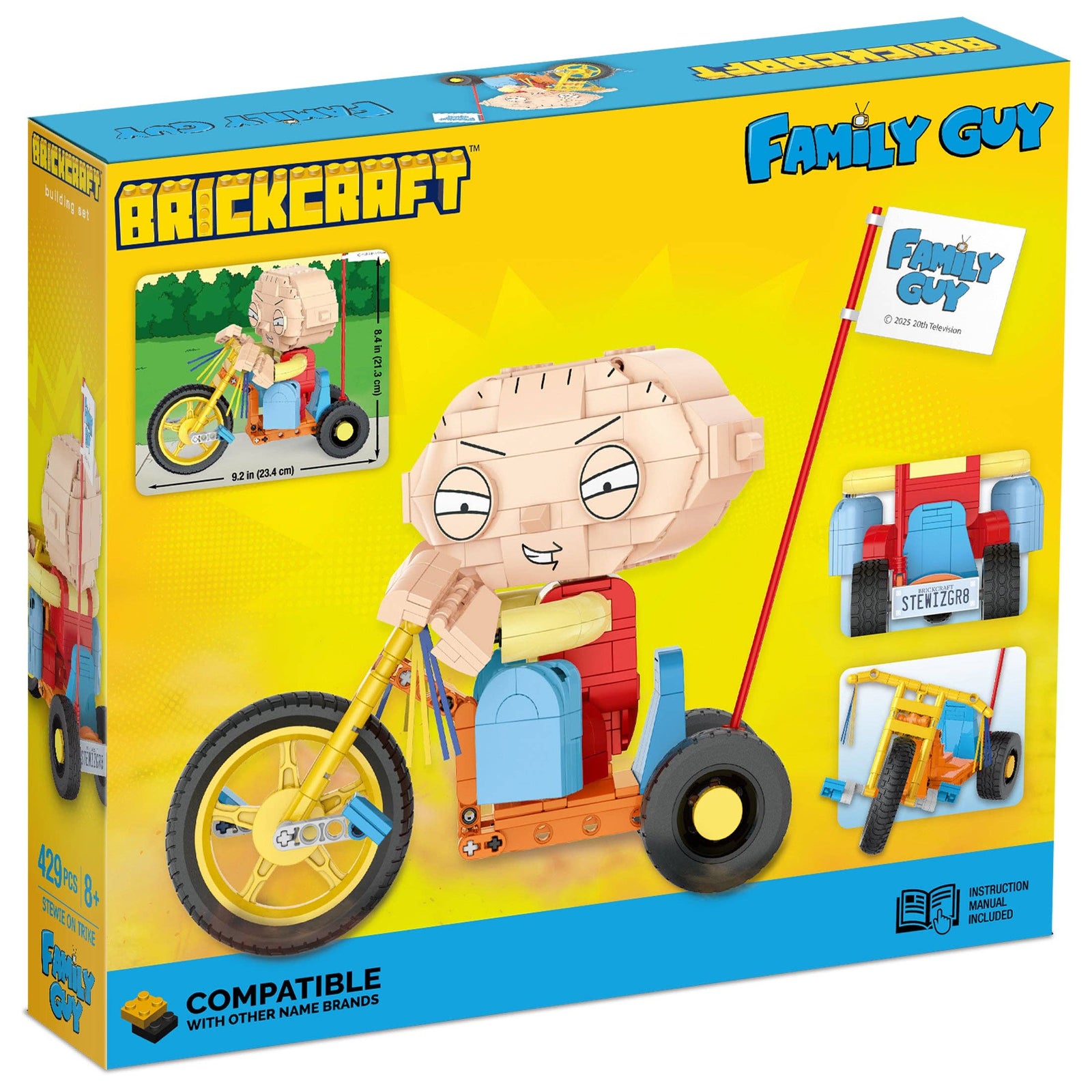 Family Guy Stewie on Trike Brick Building Set