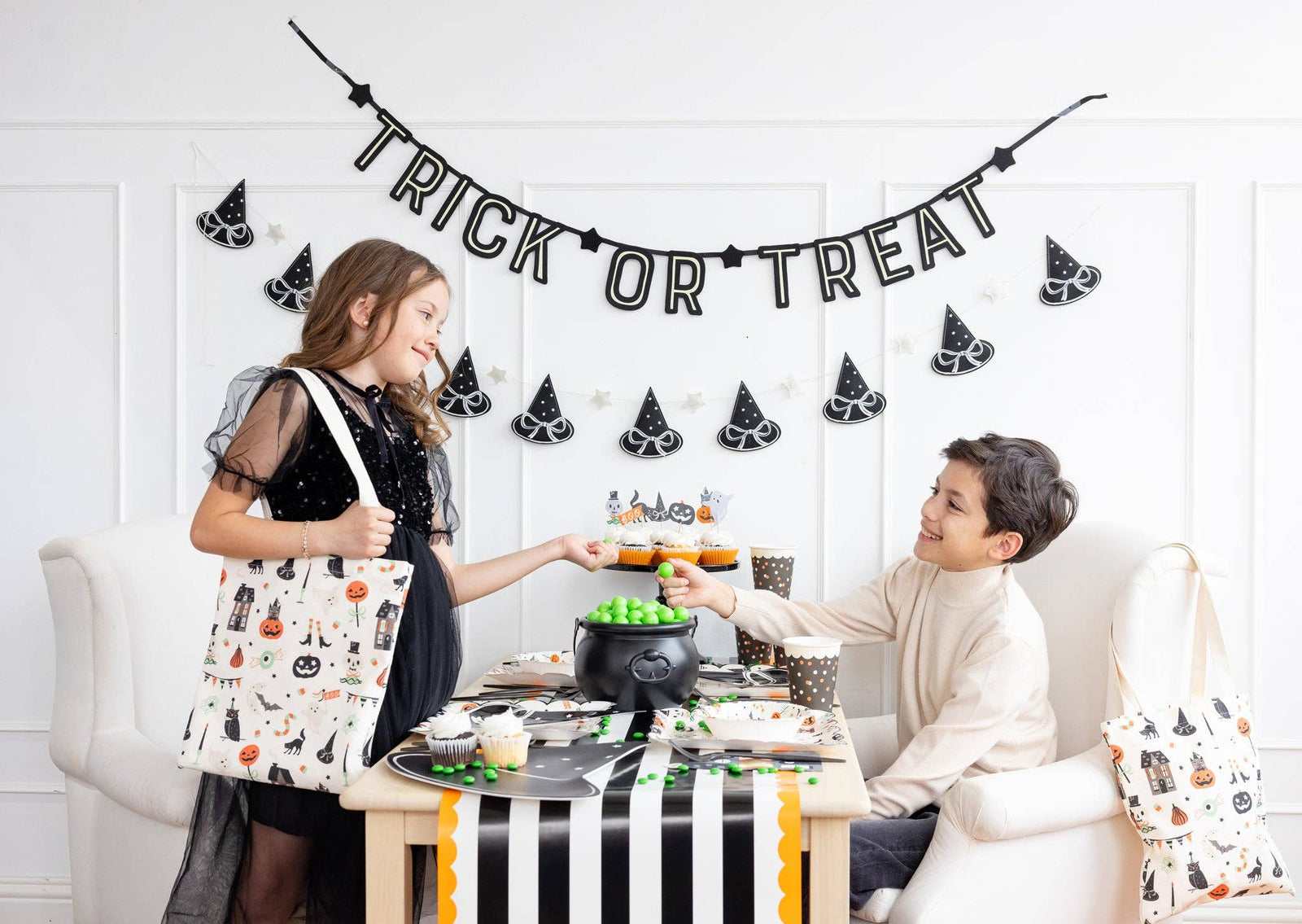 TTS1215 - Tricks & Treats Canvas Tote Bag