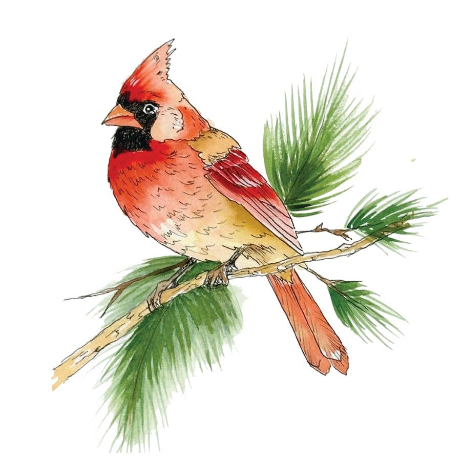 Happy Holidays Watercolor Workbook by Willow Wolfe