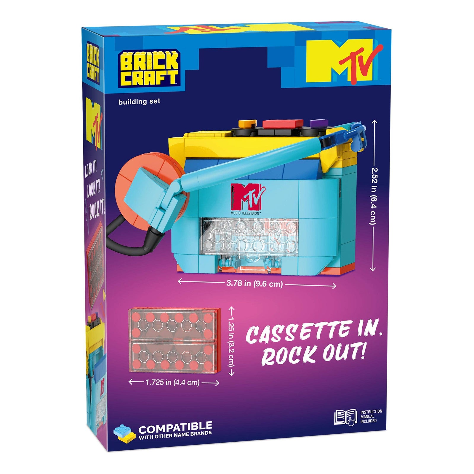 MTV Cassette Player Brick Building Set