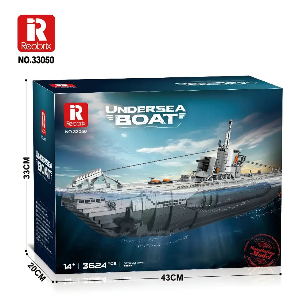 ReoBrix Military Submarine - Undersea Boat 3624 pcs!