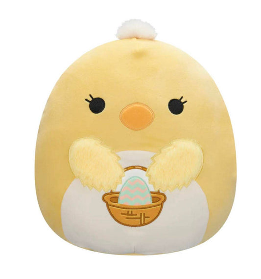 Squishmallow Easter Plush Toy 5" Aimee Chick with Basket