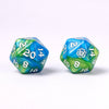 Wyrmforged Rollers - Rounded Edge 8 Piece Polyhedral Dice set - Verdant Stream