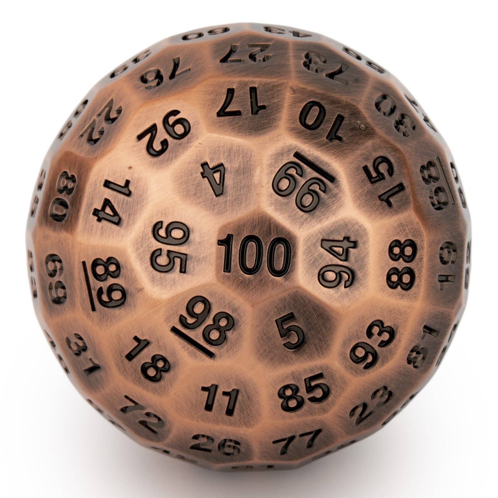 Titan's Fist 50mm Ancient Copper Metal D100 Dice
