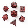 Unseelie Mini Metal RPG Dice Set  - Red