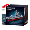 USS Missouri - US Battleship Model - Building Block Set -