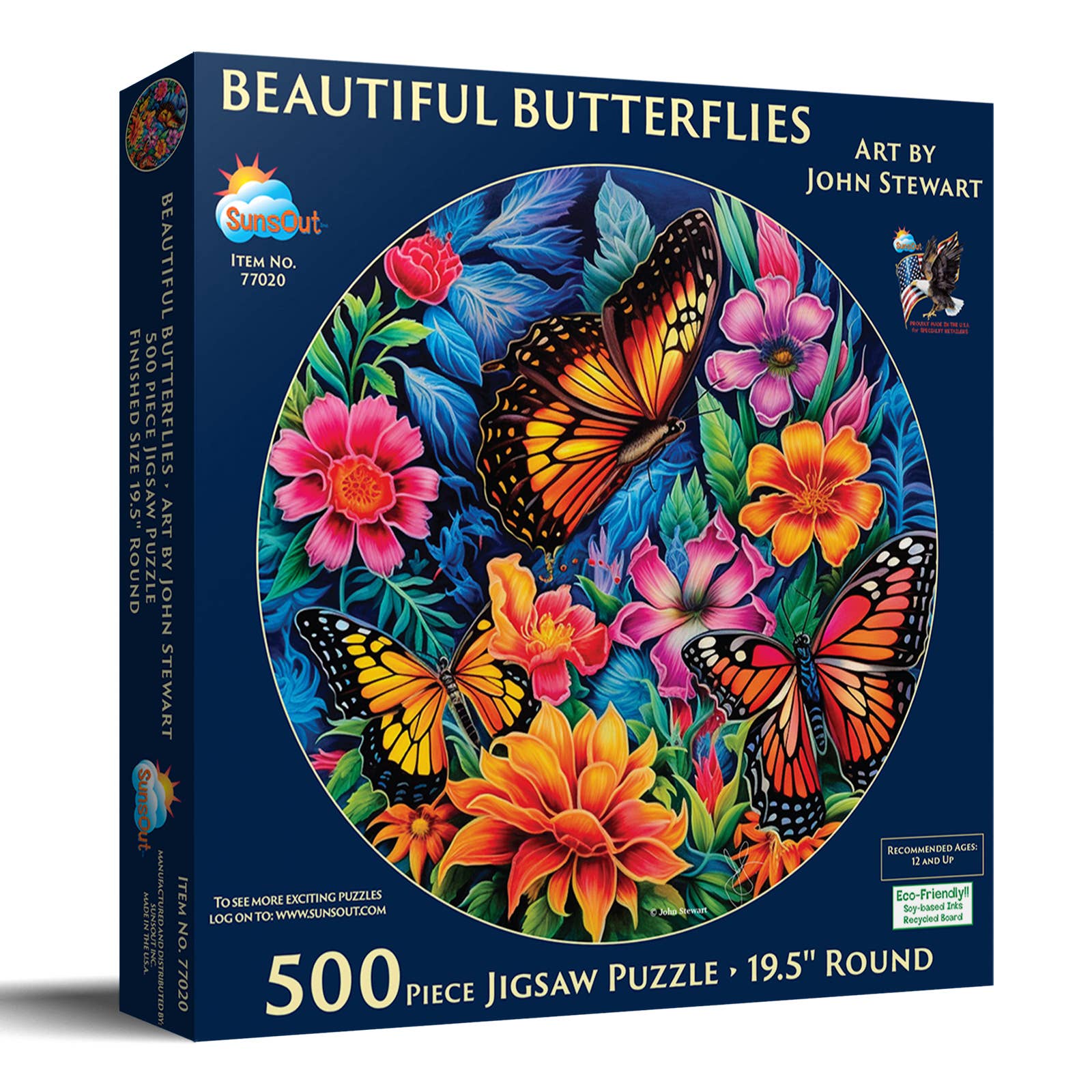 Beautiful Butterflies 500 pc Puzzle