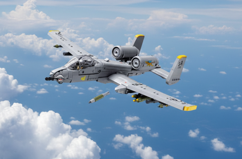 Sluban A-10 Warthog Fighter Jet Building block set - B1362