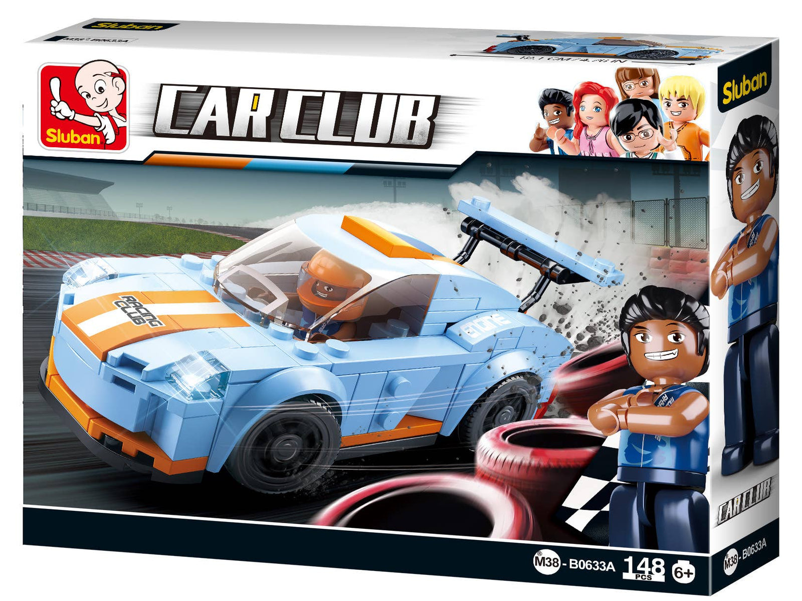 Small Car Building Block set - B0633A - 148 Pcs