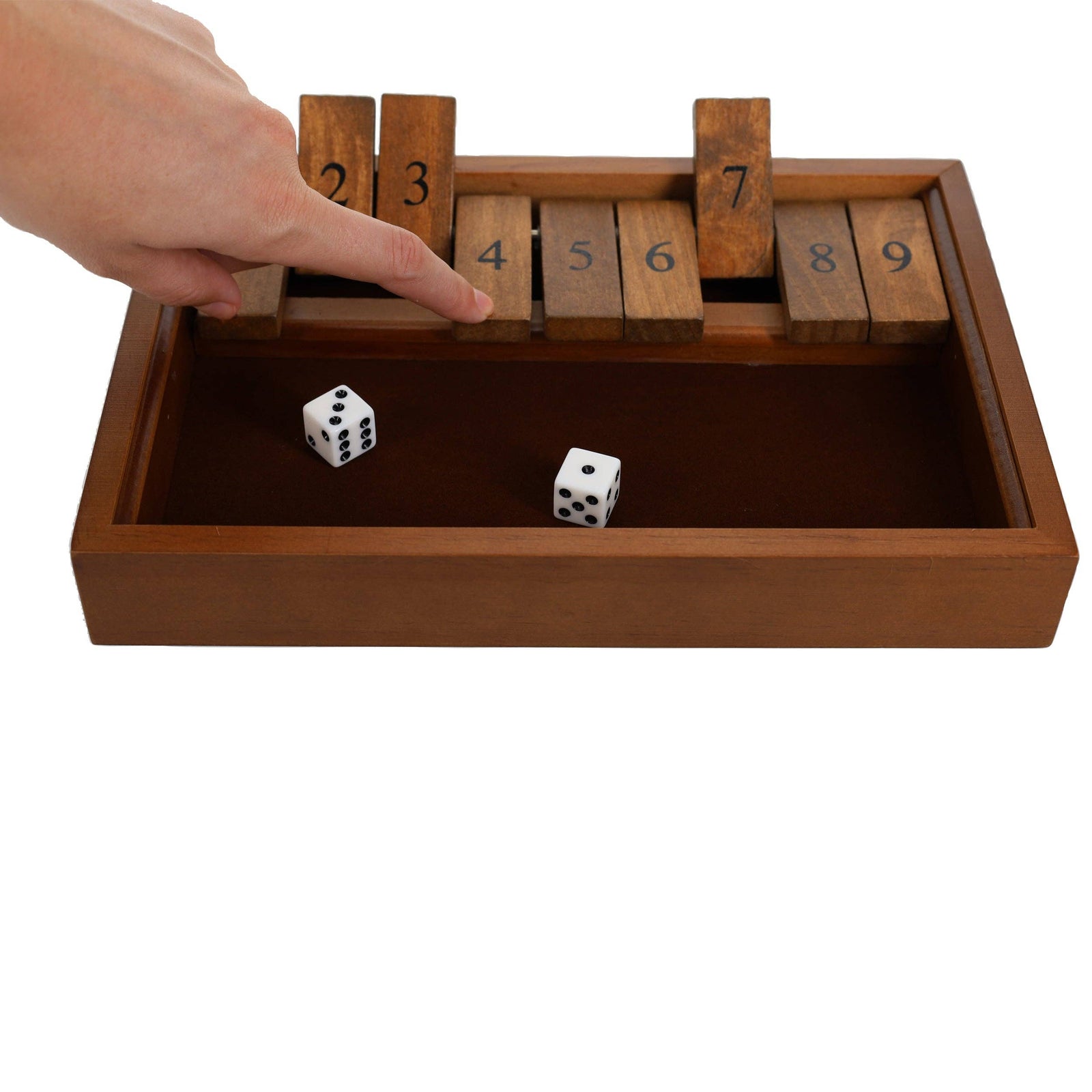 9 Number Shut the Box Board Game, 11 in.