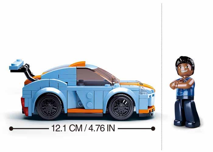 Small Car Building Block set - B0633A - 148 Pcs